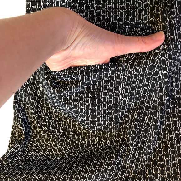 Rafaella Comfort fit black printed Slim Leg Pull On Pants - Picture 5 of 8